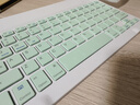 【京东物流】蓝牙无线键盘适用苹果iPad可充电华为MatePad联想pro安卓手机iOS外接键盘M6静音打字 蓝牙键盘+充电款鼠标+充电线【清新绿】 实拍图