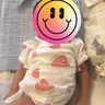 贝瑞加（Babyprints）新生儿半背衣2件装初生男女宝宝短袖上衣夏季婴儿衣服纯棉 粉52 实拍图