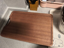 双枪乌金檀菜板 百年龄整木砧案板家用切菜食品抗菌防霉实木40*27*2.5 实拍图