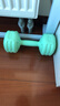 朗威哑铃女士初学者儿童小哑铃女包胶哑铃练手臂亚玲塑形家用健身器材 果绿色 6KG =3kg*2臀腿训练 实拍图