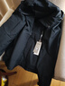 罗蒙（ROMON）三合一冲锋衣男夹克连帽外套女情侣装户外登山服1818黑色L 实拍图