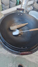 陆铁陆川铁锅生铁铸铁锅加厚家用炒菜锅无涂层不粘锅燃气适用大铁锅 双耳圆底 50cm （带盖铲）已开锅 实拍图