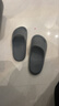 朴西香蕉船情侣凉拖鞋女浴室不易滑室内居家四季拖鞋男 深灰 42-43 实拍图