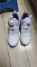 乔丹女大童跑步鞋儿童冬季革面童鞋旋钮扣运动鞋子 乔丹白/钰莹紫35 实拍图
