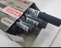得力（deli）大双头粗头物流快递记号笔1.5mm/5.7mm 办公签字学生文具教学会议笔马克笔 10支/盒 黑色 S555 实拍图