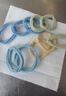 海盐蓝发绳发绳发圈头绳简约扎高马尾皮筋少女可爱头饰无缝高弹力 10根（opp袋包装）【蓝白混色】 实拍图