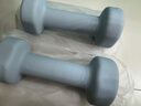 Keep 彩色浸塑哑铃 男士女士家用健身肌肉手臂塑形轻重量水蓝 2kg*2 实拍图