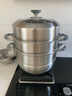 京东京造 蒸锅 家用304不锈钢汤锅加厚炖蒸煮一体燃气灶家用 三层28cm 实拍图