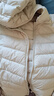 鸭鸭（YAYA）佟丽娅同款轻薄羽绒服女新款秋冬季休闲短款连帽保暖轻便韩版外套 米白色 M 实拍图