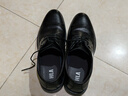 海澜之家HLA皮鞋男商务正装秋冬鞋子德比休闲男鞋HAAPXM4DBG576 黑色40 实拍图