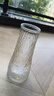 玻璃花瓶透明植物插花瓶水培容器大花瓶装饰客厅摆件 透明水波纹20*6*9 1个装 实拍图