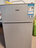 奥克斯（AUX）家用双门迷你小型冰箱 冷藏冷冻保鲜小冰箱 宿舍租房节能电冰箱 【国家补贴】BCD-30K118 基础款 银色 实拍图