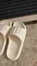 洁丽雅拖鞋女夏季室内家居家用浴室洗澡防滑防臭EVA情侣静音凉拖鞋男夏 白色【热卖款】 40-41 （适合39-40码） 实拍图