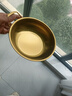 【韩剧同款】加厚不锈钢干锅海鲜锅火锅金色平底浅锅双耳锅泡面锅 迷你款17cm【金色】双柄汤锅 实拍图