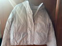 优衣库合作款/女装男装PUFFTECH空气棉服连帽外套480064 02 浅灰色 XS 实拍图