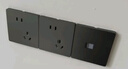 公牛（BULL）开关插座 G12系列一位电脑六类插座G12T102B 星空灰暗装 实拍图