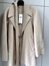 三彩冬款全羊毛双面呢大衣毛呢外套宽松中长小个子女 燕麦色 XL 170/92A 实拍图
