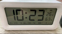 得力（deli）儿童节礼物多功能电子闹钟儿童卧室智能床头钟开学学生专用起床神器白LE102开学必备礼物 实拍图