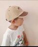 SOMUBAY小童帽子秋冬款可爱灯芯绒鸭舌帽男女儿童遮阳防寒冬季保暖棒球帽 卡其色 帽围48-52cm【约1-4岁】 晒单实拍图