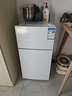新飞冰箱小型租房用 一级能效冷 藏冷冻两用1-2人家用小冰箱 出租房双门电冰箱办公室两门 25年升级 76A128L一级能效【颜控款】白 实拍图