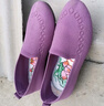 维致老北京布鞋女飞织豆豆鞋聚氨酯底单鞋妈妈鞋 WZ1029 紫色 40  实拍图