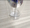 富光 男女士双层玻璃杯 水杯 支持团购定制 304杯子泡茶杯400ML黑 实拍图