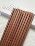 双枪红檀木筷子天然抗菌木筷 家用实木无漆无蜡筷子餐具套装10双 实拍图