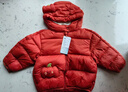 巴拉巴拉童装儿童羽绒服宝宝男女童2025冬装新款婴儿外套保暖上衣泡芙羽绒 红色小南瓜61003-白鸭绒 130 （充绒量121g 适合6-7岁） 实拍图