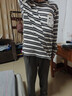 猫人儿童睡衣男童春秋款纯棉小孩长袖中大童家居服套装 条纹小狗 160 实拍图