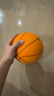 安踏静音篮球3号儿童拍拍球室内无声儿童训练玩具球软皮球静音球 橙色 实拍图