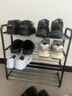 小匠材鞋架简易家用门口宿舍室内多层收纳出租屋鞋架子黑色4层56cm 实拍图