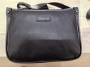 澳懿斜挎包男士真皮挎包单肩包男包头层牛皮包休闲背包青年时尚大容量 细纹黑色款 中号-长28高21.9厚9公分 实拍图