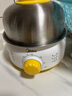 美的（Midea）煮蛋器 蒸蛋器 单层7颗蛋 家用自动断电迷你鸡蛋羹神器防干烧不锈钢便携式MZ-ZDE1601 实拍图