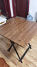 折叠桌餐桌家用小户型吃饭桌简易租房出租屋正方形小方桌子便携式 胡桃+黑架【70*70*74cm】 实拍图