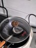 艾美仕炒锅铁锅无涂层精铁炒菜锅不易生锈燃气灶电磁炉通用锅 带盖30cm 实拍图