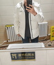 雅鹿羽绒服男士短款韩版潮流工装青年时尚休闲加厚外套 白色 185  实拍图
