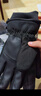 战术鸟(3M)新雪丽棉男士冬季保暖手套骑行防寒防水大码触屏 黑色 实拍图