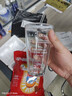 水杯玻璃杯吸管杯女高颜值可爱便携耐热仙女杯创意双饮杯随手杯子 450ml白色字母+盖子+玻璃吸管 1只 实拍图