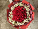 幽客玉品鲜花速递红玫瑰花束表白送女友老婆生日礼物全国同城配送 33朵红玫瑰花束—女王款 实拍图