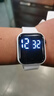 其他品牌高颜值LED手表时尚方形学生科技感超强夜光数字个性运动 白色 实拍图