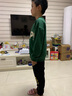 真维斯（Jeanswest）真维斯男童套装春装大童儿童两件套秋冬外穿2025男孩加绒保暖衣服 【春秋套装】草绿黑色xcbnd20 130 实拍图