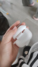 昶领Airpodspro2无线蓝牙耳机保护套纯色防尘防摔防滑耐磨防指纹可无线充电创意保护软壳 【珍珠白】AirPodsPro2丨硅胶耳机套 通用 实拍图