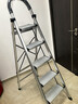 杜邦（DU PONT）梯子家用折叠铝合金梯加厚人字梯登高梯爬步安全梯扶梯楼银色5步 实拍图