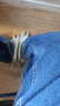 优衣库女装男装宽松廓形牛仔裤/弯刀镰刀裤子25秋冬新款479000 67 海蓝色 26 /160/66A 实拍图