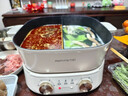 九阳（Joyoung）电火锅鸳鸯锅家用双区秒涮火锅专用锅分体6L多功能锅涮肉锅多用途锅4分钟速沸独立控温HG60-G577 实拍图