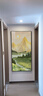 墨派（Mopai）玄关装饰画竖版现代简约走廊过道背景墙壁画入户轻奢挂画免打孔 背靠金山 80*160cm晶瓷+铝合金边框 实拍图