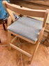 源氏木语儿童家具实木学习椅多功能可调节儿童座椅学生写字简约小户型家用软包椅子 【米白色软包】儿童升降椅 实拍图