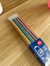 得力（deli）10支HB铅笔经典彩色条纹六角杆铅笔带橡皮头学生书写素描绘图铅笔礼物33431-HB学生开学礼物 实拍图
