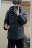 波司登（BOSIDENG）新款冬季羽绒服男短款连帽休闲中老年爸爸加厚保暖外套新年礼物 短款黑色8056 165 _88A 实拍图