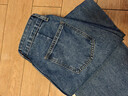真维斯（JEANSWEST）牛仔裤女2025秋季高腰阔腿裤垂感时尚宽松女士长裤子女深蓝色M 实拍图
